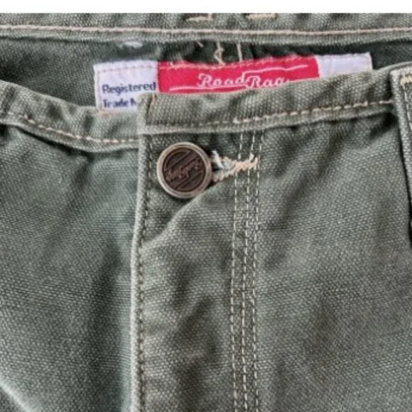 Road Rags Jean Co Vintage Women’s Shorts Green Denim Juniors Size 13/14 - Picture 5 of 9